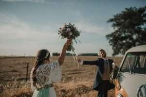 fotografia de boda al atardecer